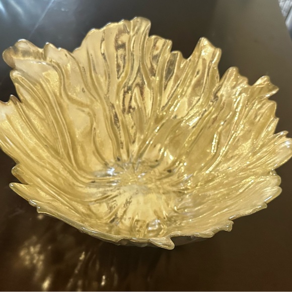 Ardacam Silver Design Turkish Large Oval Glass Bowl - Picture 2 of 5